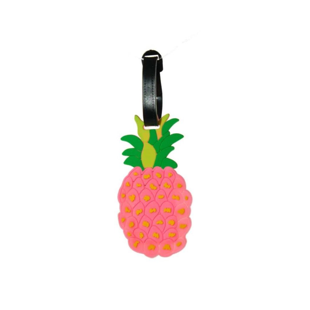 Pink Pineapple Luggage Tag